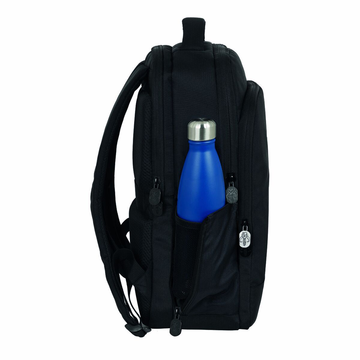 Batoh pro laptop a tablet s USB portem The Mandalorian Černý